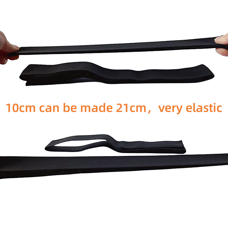 Elastic Band Manufacturer - Your Logo Elastic Adjustable Melt Edge Belt Velcroes Edge Band