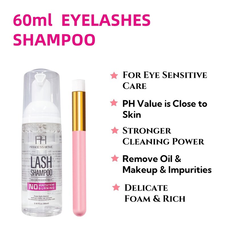 Eyelash Cleanser Foam Manufacturer - Whosale Private Label No Irritation Gentle 60ml Makeup Remover