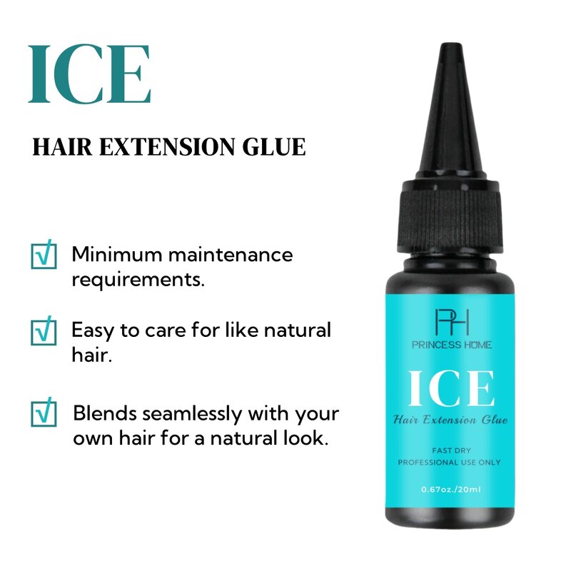 Hair Extension Glue Gel Manufacturer - High Quality Custom Logo Human Hair Extension Ice Cold Bond