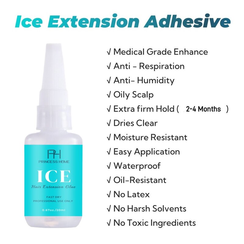 Hair Extension Glue Kit Manufacturer - Private Label Waterproof Oil-Resistant Ice Extra Firm Hold