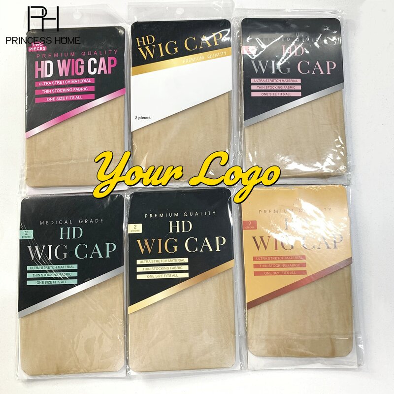 Wig Cap Manufacturer - Custom Logo One Size Fits All Strong Elastic Invisible HD 2pcs/bag