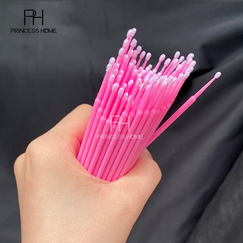 Eyelash Brush Manufacturer - 100pcs Disposable Applicator Micro Swab Eye Lash Makeup Tools