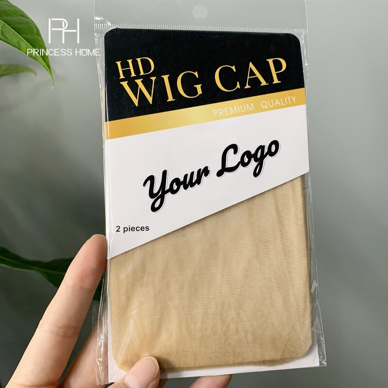 Wig Cap Manufacturer - Custom Logo One Size Fits All Strong Elastic Invisible HD 2pcs/bag