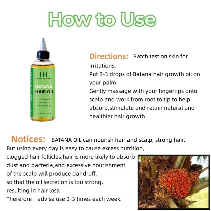 Batana Oil Manufacturer - 120g Pure Natural Anti Loss Hair Regrowth Private Label Raw