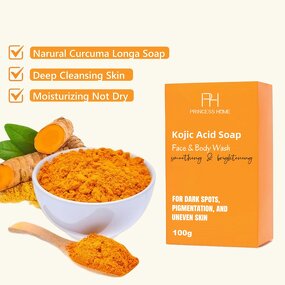 Turmeric Soap Manufacturer - Private Label Brightening Glow Anti Aging Tumeric Facial 100g
