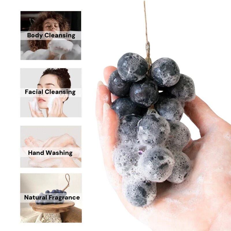 Grape Soap Manufacturer - Natural Cold Process Long-Lasting Fragrance Handmade 40 Pcs