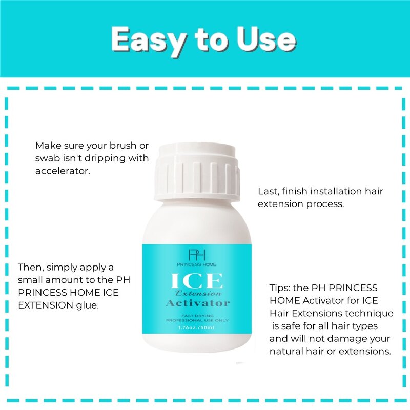 Hair Extension Glue Activator Manufacturer - OEM/ODM 50ml Fast-Acting Formula for Cold Bonding