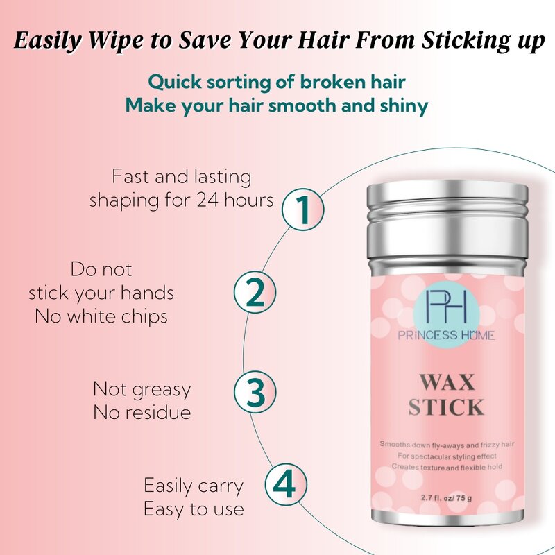 Wax Stick Manufacturer - Wholesale Private Label 75g Hair Styling Long Lasting Strong Hold Smooth