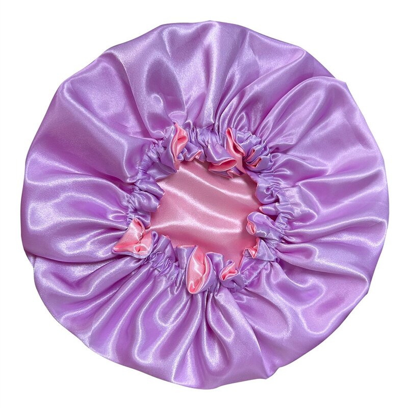 Hair Bonnet Manufacturer - Your Logo Double Layer Custom Designer Women Hair Wraps Sleep Satin