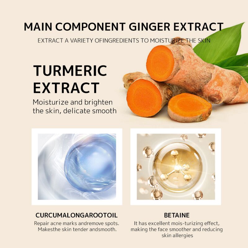Skincare Set Manufacturer - Turmeric Whitening Routine - Dark Spots Removal Cleanser Toner Serum Cream Mask