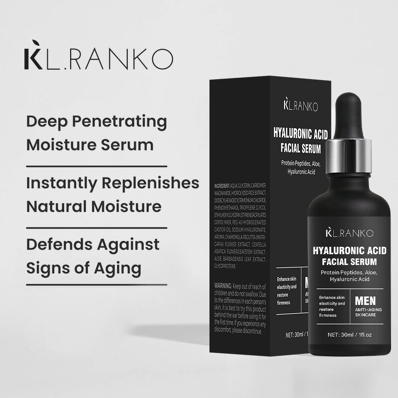 Facial Essence Manufacturer - Men Hyaluronic Acid - Hydrating Anti Aging Skincare Moisture-Boosting OEM