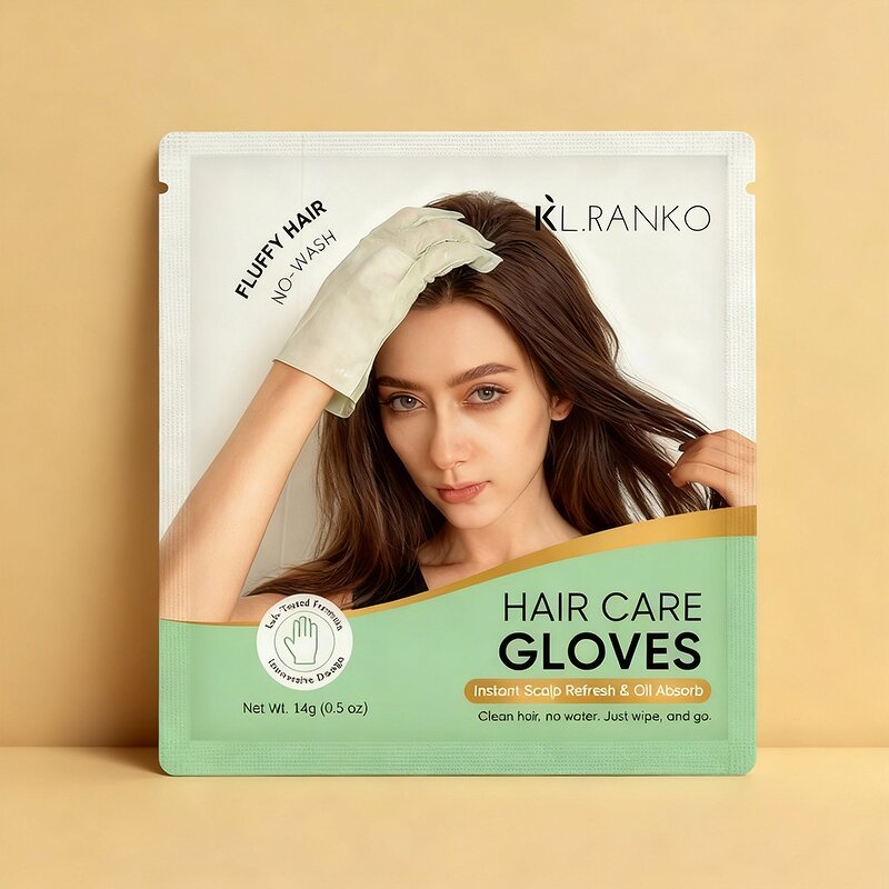 Hair Care Glove Manufacturer - Massaging Beads Oil Absorption - No-Wash Scalp Refresh Oily Hair ODM