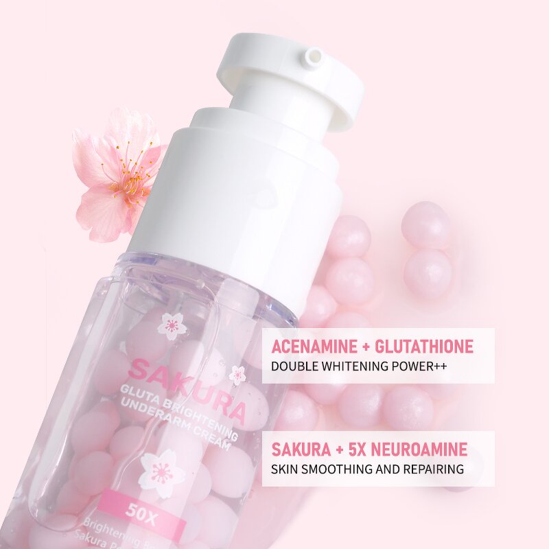 Body Cream Manufacturer - Brightening Sakura Underarm - Dark Spot Remover Intimate Area Whitening OEM