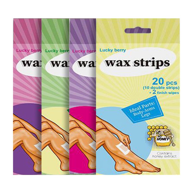 Hair Removal Wax Strip Manufacturer - Facial Body Legs Bikini - 20 Pcs Non-Woven Epilating Paper Custom Logo