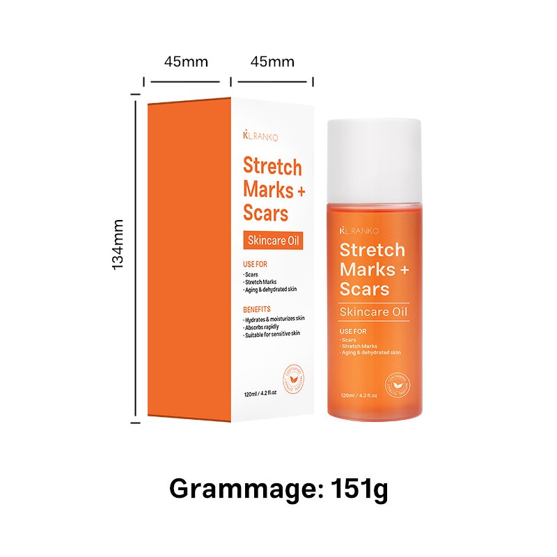 Stretch Mark Oil Manufacturer - 100% Natural Scar Removal - Safe Effective Stretch Mark Treatment Private Label