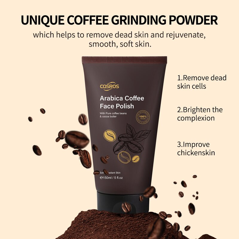 Body Scrub Manufacturer - Coffee Peeling Off - Deep Cleansing Skin Exfoliator Private Label OEM