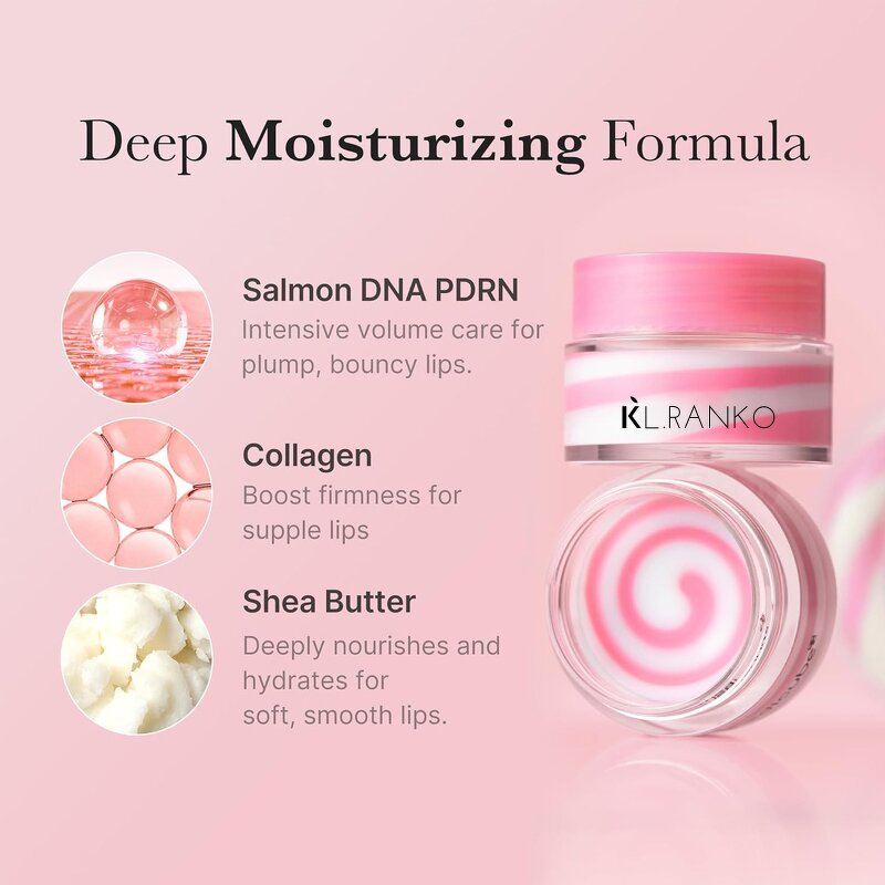Lip Sleeping Mask Manufacturer - Salmon PDRN Collagen Shea Butter - Soft Lips Long Lasting Moisture ODM