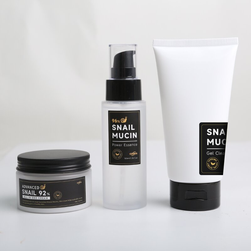 Skincare Set Manufacturer - Snail Mucin 3 Pcs - Essence Cream Eye Cream 24K Gold Serum Fine Line Reduction