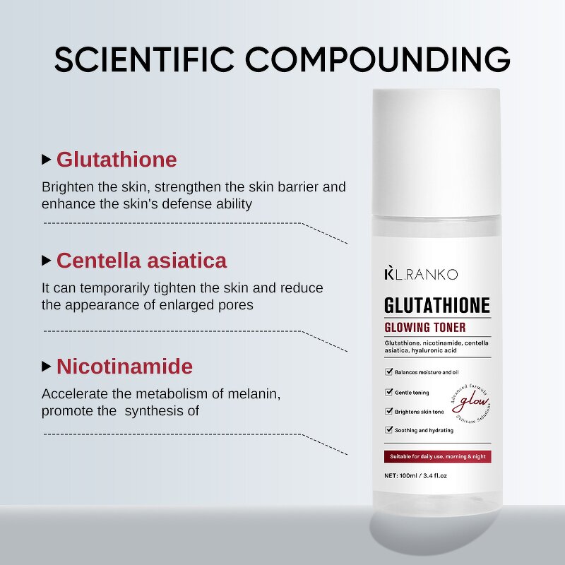 Toner Manufacturer - Glutathione Brightening - Skin Tone-Evening Hydrating Radiant Clear Skincare OEM