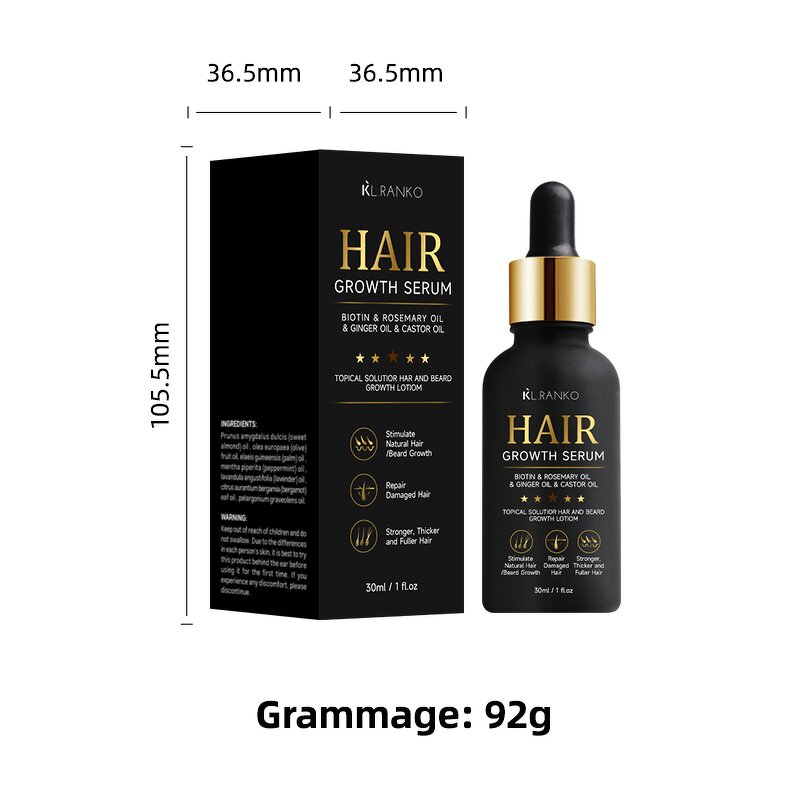 Hair Growth Oil Kit Manufacturer - Biotin Rosemary Castor Argan Batana - Thicker Fuller Hair Women OEM