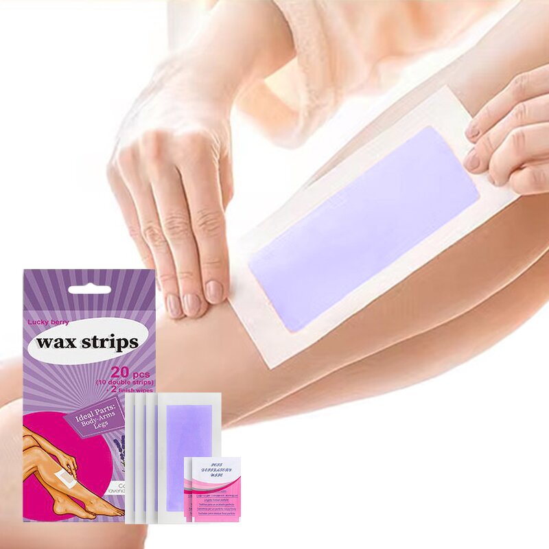 Hair Removal Wax Strip Manufacturer - Facial Body Legs Bikini - 20 Pcs Non-Woven Epilating Paper Custom Logo