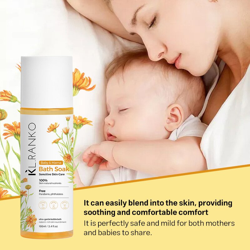 Bath Oil Manufacturer - Baby Mama Soak - 100% Natural Gentle Sensitive Skin Hydrating OEM Private Label