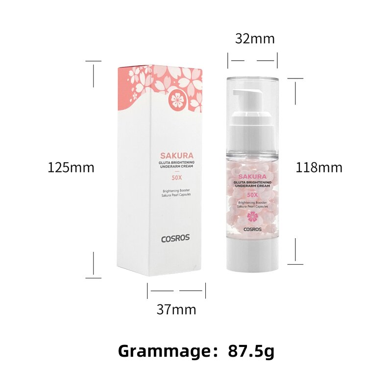 Whitening Cream Manufacturer - Sakura Dark Spot Remover - Intimate Area Black Skin Corrector Bleach Cream Private Label OEM