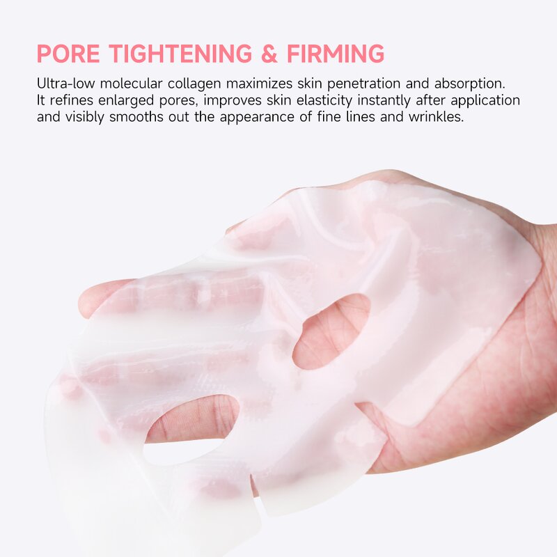 Collagen Face Mask Manufacturer - Bio Collagen Hydrogel Sheet - Overnight Hydrating Repair Korean Skincare OEM
