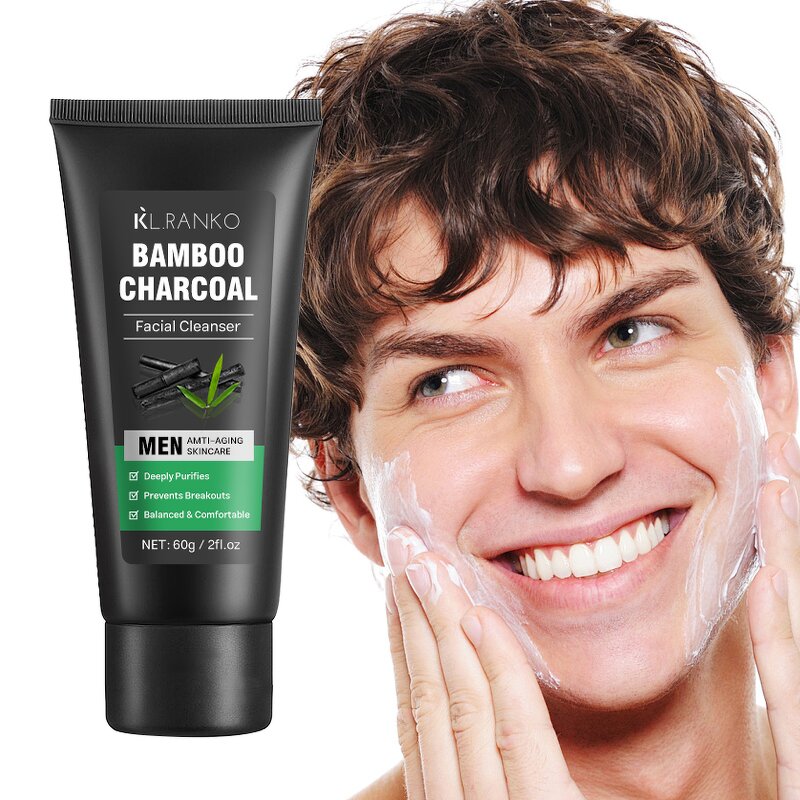Face Wash Manufacturer - Bamboo Charcoal Men - Deep Cleansing Oil Control Acne-Prone Skin OEM