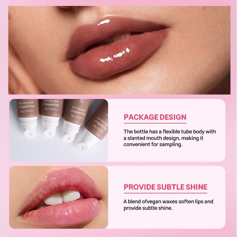 Lip Balm Manufacturer - Natural Vegan Shea Butter - Hydrating Tinted Pink Lip Gloss Butter Private Label OEM