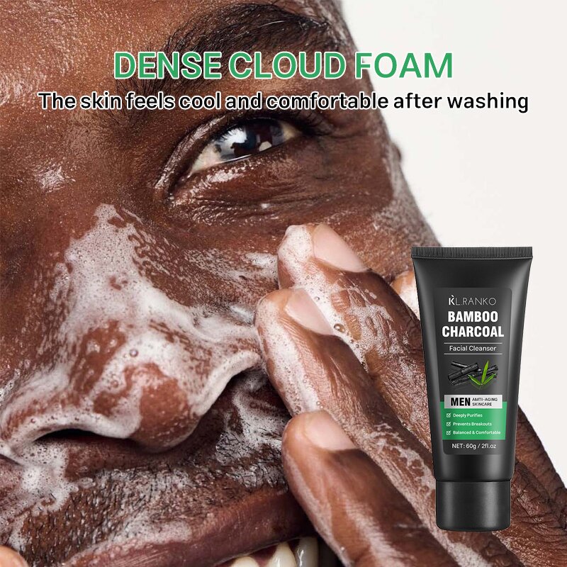 Face Wash Manufacturer - Bamboo Charcoal Men - Deep Cleansing Oil Control Acne-Prone Skin OEM