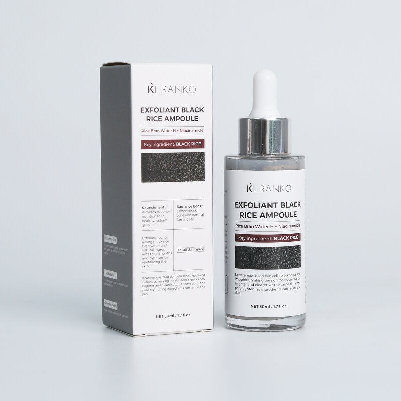 Ampoule Serum Manufacturer - Rice Black Rice Exfoliating - Brightening Deep Cleansing Smooth Glow Skincare
