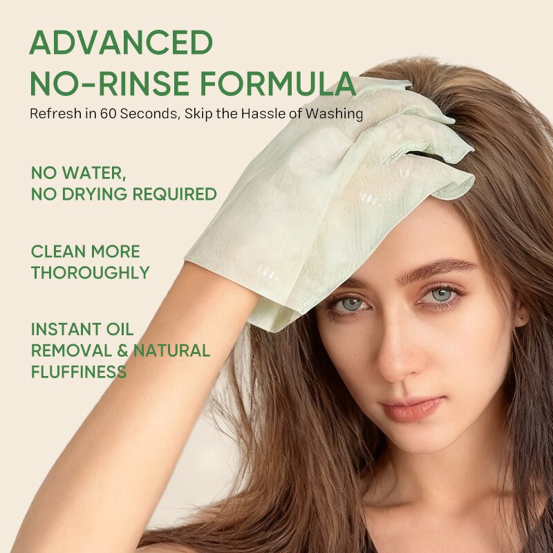Hair Care Glove Manufacturer - Massaging Beads Oil Absorption - No-Wash Scalp Refresh Oily Hair ODM