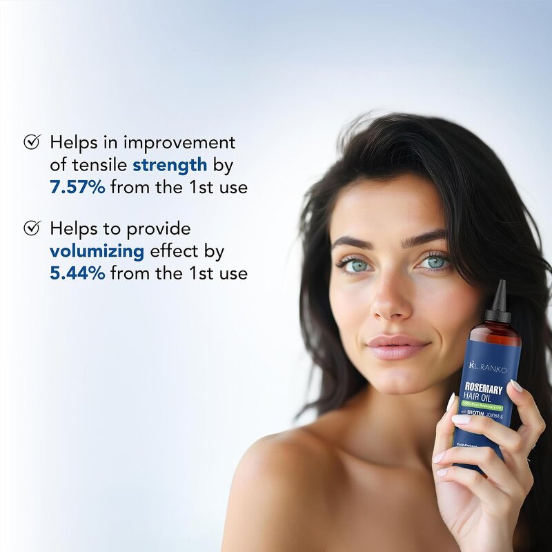 Hair Growth Oil Manufacturer - Rosemary Biotin Jojoba Castor - Volume Strength Length 4 Weeks OEM