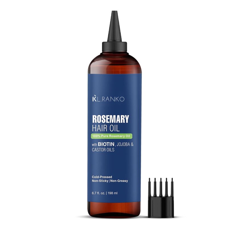 Hair Growth Oil Manufacturer - Rosemary Biotin Jojoba Castor - Volume Strength Length 4 Weeks OEM