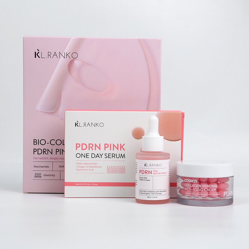 Skincare Set Manufacturer - PDRN Salmon DNA Collagen - Anti Aging Pore Minimizing Routine Private Label OEM