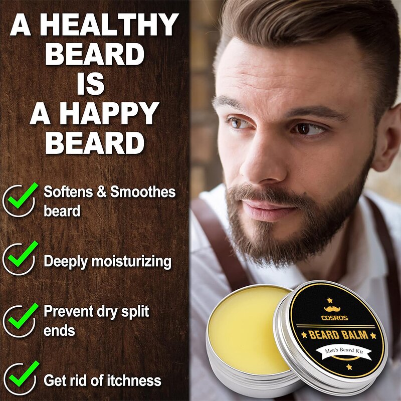 Beard Balm Manufacturer - Soothing Beard Growth Balm - Mustache Care Proraso Men Skincare Private Label