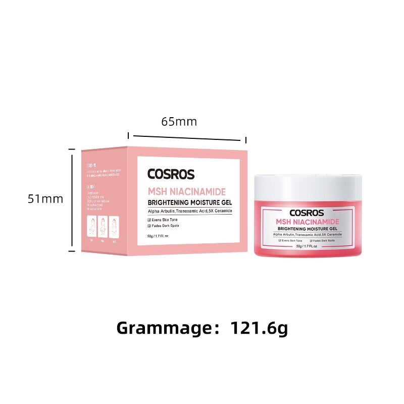 Brightening Gel Cream Manufacturer - Ceramide MSH Niacinamide - Alpha Arbutin Tranexamic Acid Even Skin Tone