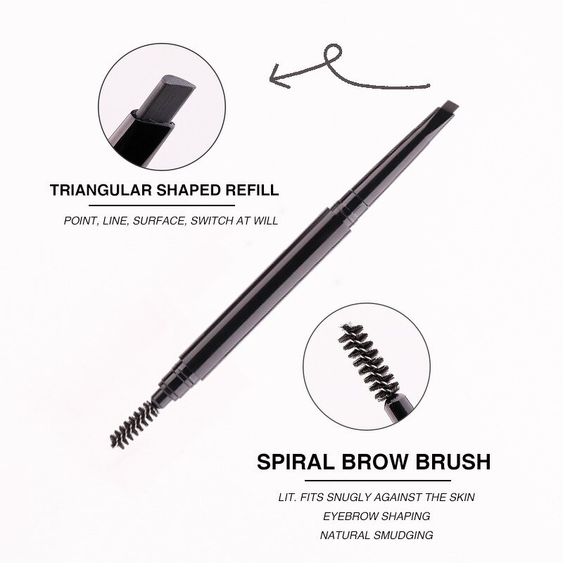 Eyebrow Pencil Manufacturer - Extremely Thin Two-headed Machete Anti-halo Natural Multiple Dimensions Lasting