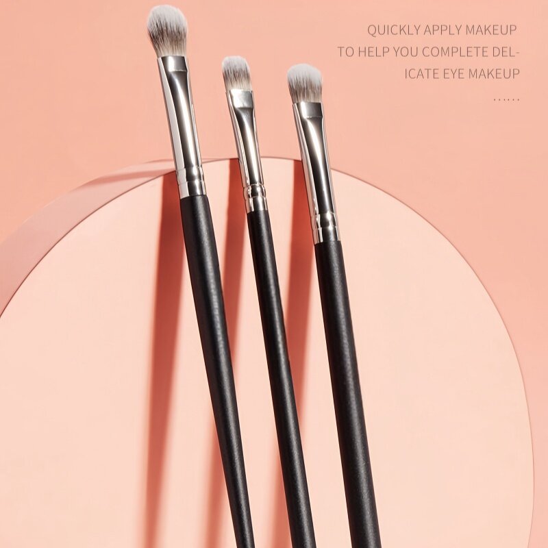 Eyeshadow Brush Manufacturer - Eye Shadow with Soft Synthetic Hairs & Real Longer Wood Handle for Blending
