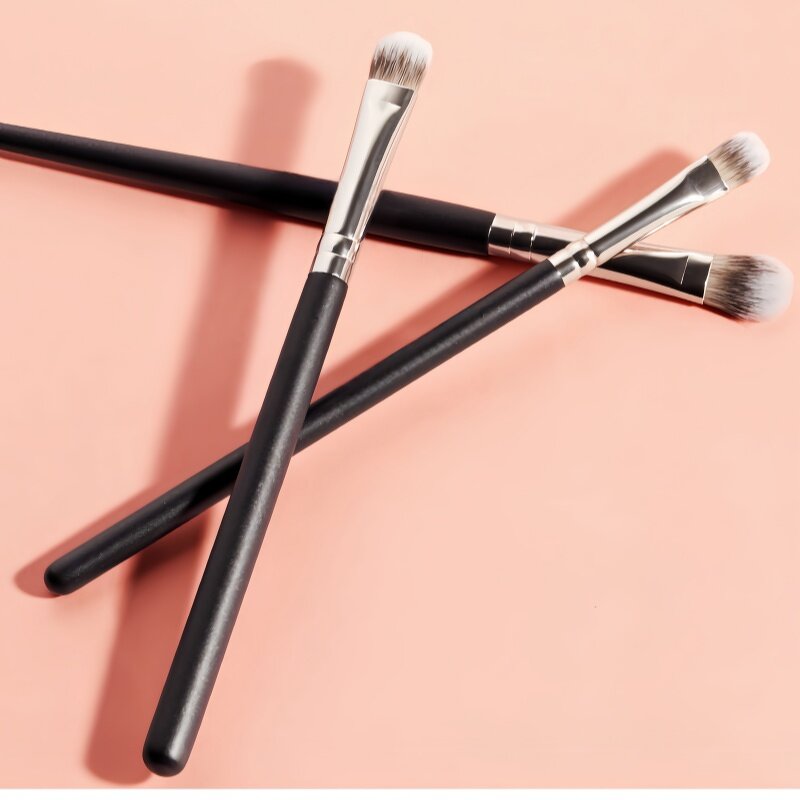 Eye Shadow Brush Manufacturer - Professional Flat Head Blending Soft Synthetic Hair with Long-lasting Wood