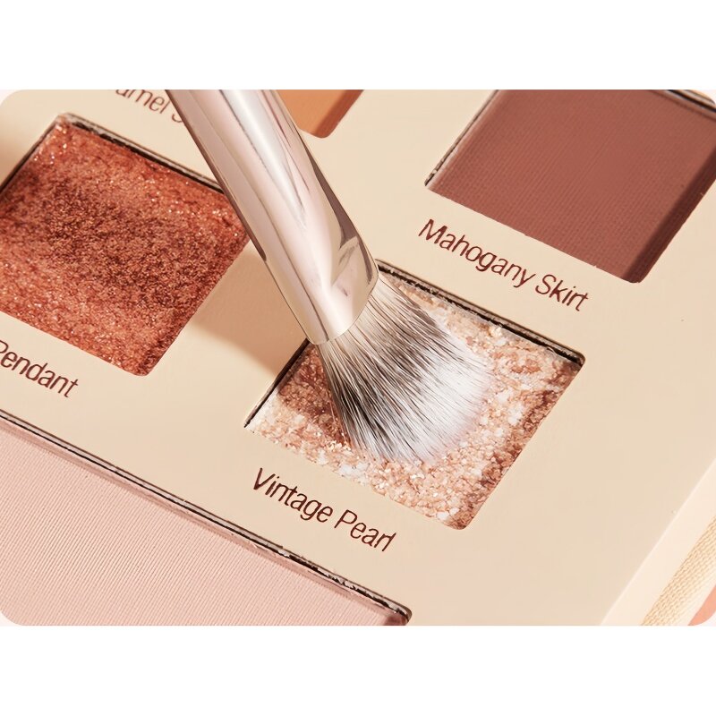 Eye Shadow Brush Manufacturer - Custom Single Fluffy Wood Handle Private Label High Quality Flat Blending