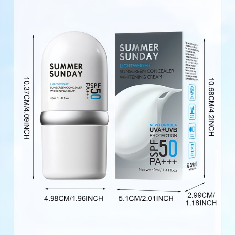 Sunscreen Manufacturer - Spf 50 Summer Sunday Face Serum Daily Uv Defense Sunblock 40ml
