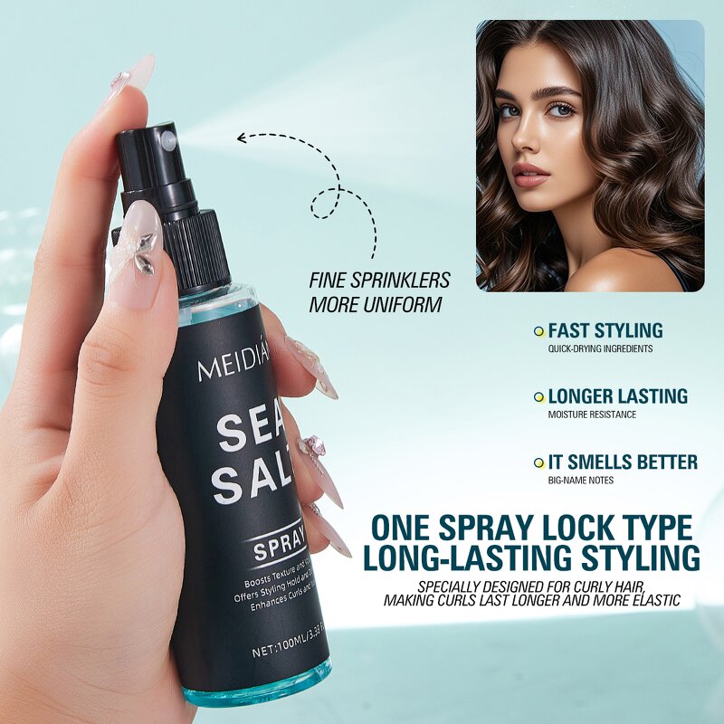 Hair Styling Spray Manufacturer - Private Label Fluffy Volumizing Curly Texturizing Moisturizing Sea Salt for Hair
