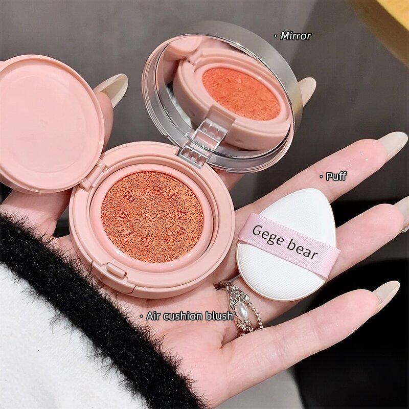 Liquid Blush Manufacturer - Cushion for Cheeks With Mirror Natural & Elegant Gege Bear Cream Silky