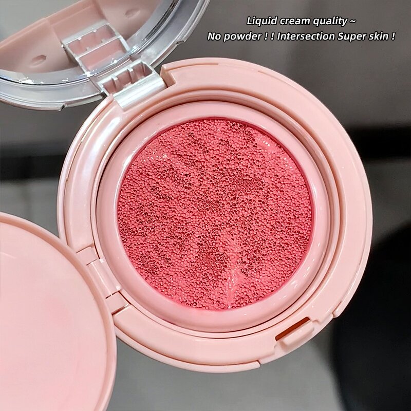 Liquid Blush Manufacturer - Cushion for Cheeks With Mirror Natural & Elegant Gege Bear Cream Silky