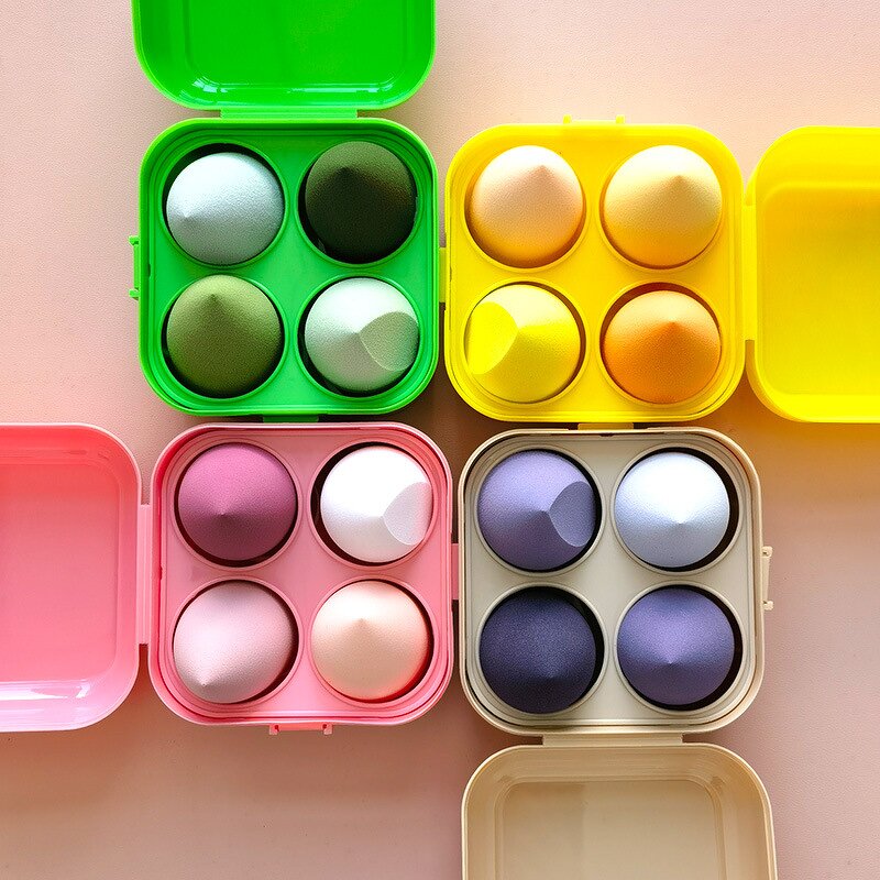 Makeup Sponge Manufacturer - Wholesale Customized Color Washable Latex-free Waterdrop Shape 4*6cm Fashionable