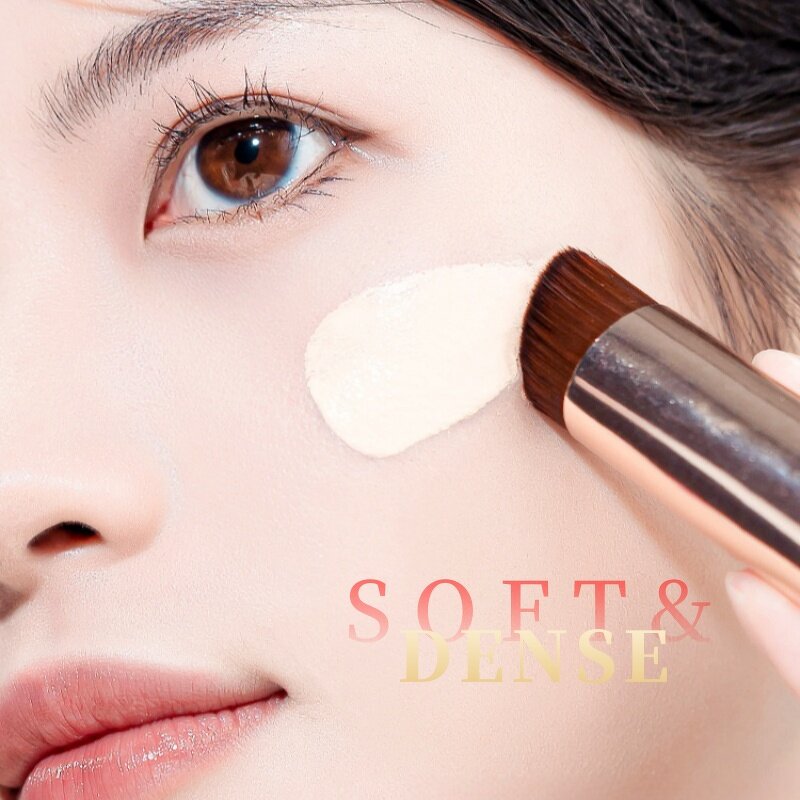 Blending Brush Manufacturer - Flat Top Mini Travel Size Liquid Mineral Foundation for Liquid Cream Powder