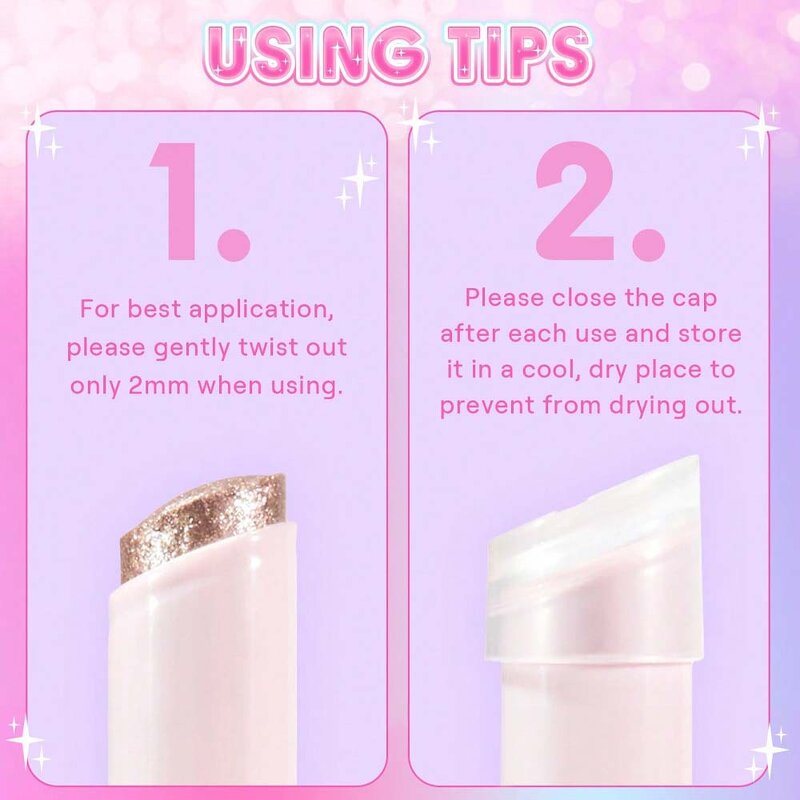 Highlighter Stick Manufacturer - Blendable Lightweight Jelly Shimmer Eyeshadow Private Label Vegan Sparkle Crystal