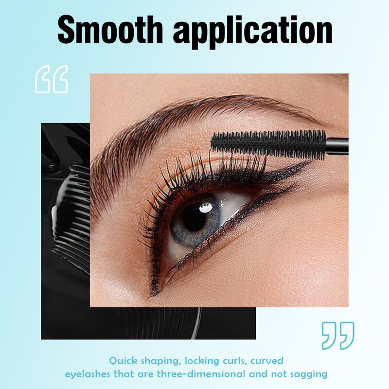 Eyelash Mascara Manufacturer - OEM Customizable In-stock Waterproof Smudge-proof Volumizing 4D Silk Fiber